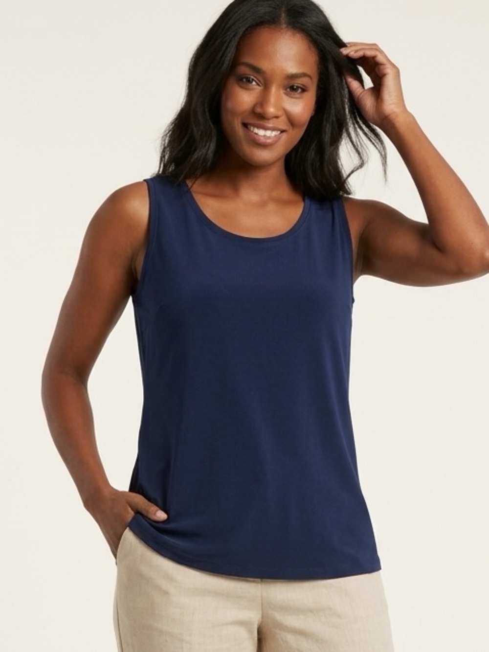 Rozali Women's Blue Sleeveless Tank Top Like New